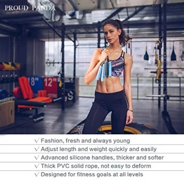 Weighted Jump Rope with Adjustable Length For All