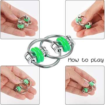 ZQFTZQ 8 Pcs Hand Fidget Toys for Stress Relief