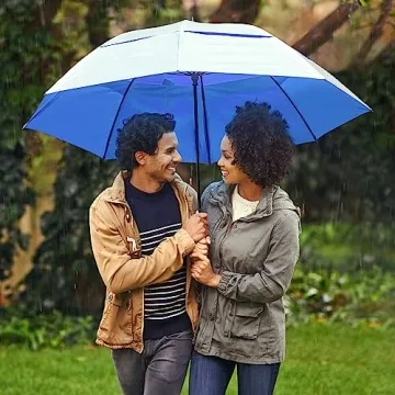 SunTek 68” Golf Umbrella with UV Protection & Windproof Design