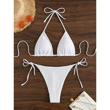 GORGLITTER Women's 2 Piece Sexy Thong Bikini Set