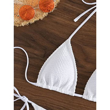 GORGLITTER Women's 2 Piece Sexy Thong Bikini Set