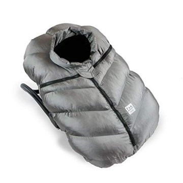 7AM Infant Car Seat Cover - Winter Puffy Cover with Center Zipper for Baby Boys & Girls, Lightweight...