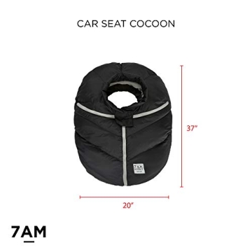 7AM Infant Car Seat Cover - Winter Warmth for Babies