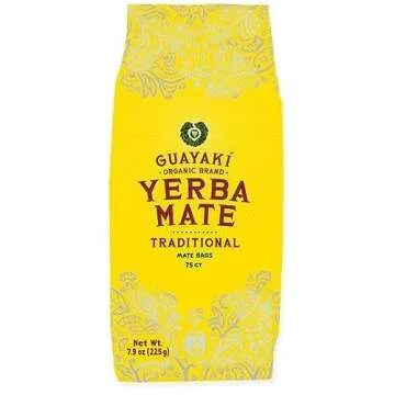 Guayaki Traditional Organic Yerba Mate Tea Bags - 75 Count