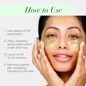 Hydrogel Rejuvenating Under Eye Patches, Mellow Eyes by PUR Beauty - Hydrates, Plumps & Brightens Under Eye - Hemp Seed Oil, Green Tea Extract, Kiwi Fruit Extract - Cruelty & Gluten Free - 30 Pairs