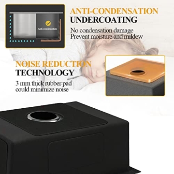 Black Stainless Steel Kitchen Sink - Stylish & Functional