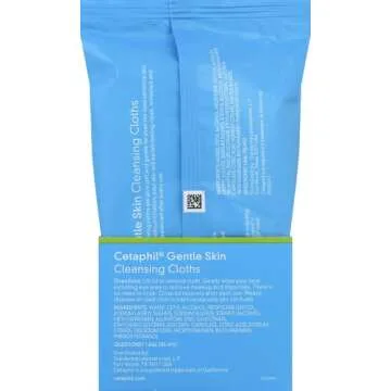 Cetaphil Gentle Skin Cleansing Cloths for Dry, Sensitive Skin, Face Cleansing Wipes, 25 ct.