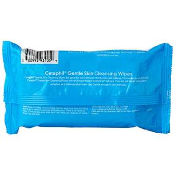 Cetaphil Gentle Skin Cleansing Cloths for Dry, Sensitive Skin, Face Cleansing Wipes, 25 ct.