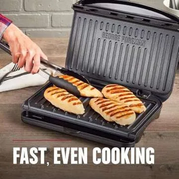 George Foreman Indoor Grill - 5 Serving Capacity & Compact Design