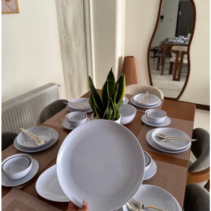 ست غذاخوری مینیمال سرامیکی | طراحی ساده و مدرن ساده، شیک و هماهنگ با هر دکور