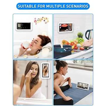 Tryone Shower Phone Holder - Waterproof & Compatible