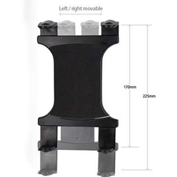 Heavy Duty Flexible 22“ Aluminum gooseneck ELD compliant car truck fleet floor seat bolt tablet mount for Apple iPad Air Pro Mini Microsoft Surface Pro/Book Lenovo Verizon 7 8 10 12 tablets