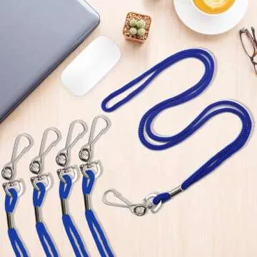 HOSL 100 Pack Durable Badge Lanyards for ID Access