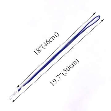 HOSL 100 Pack Durable Badge Lanyards for ID Access