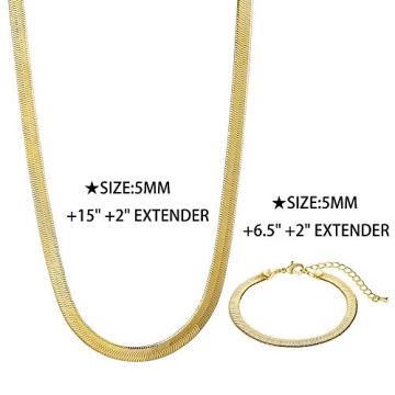 Stylish Tewiky 14K Gold Plated Necklace for Women