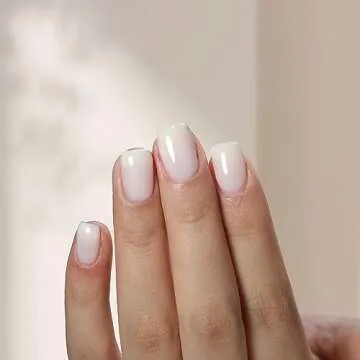 FZANEST Rubber Base Gel For Nails,Builder Base Gel Nail Polish Sheer Jelly Cream White Color,Elastic...