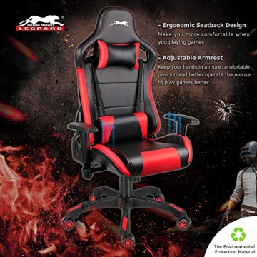 Leopard Adjustable Gaming Chair for Ultimate Comfort