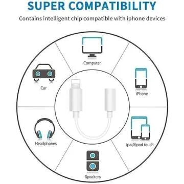 Apple MFi Certified iPhone 3.5mm Headphone Jack Adapter