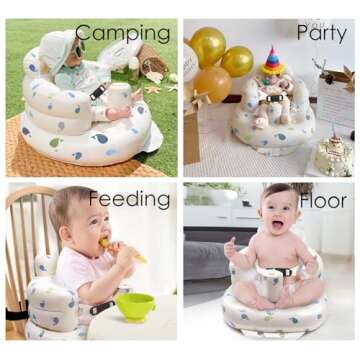AirSwim Baby Inflatable Seat for Safe Sitting Fun