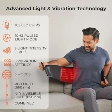 LifePro Infrared Red Light Therapy Belt for Pain Relief