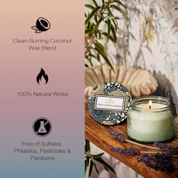 Voluspa French Cade Lavender Petite Candle, 3.2 oz