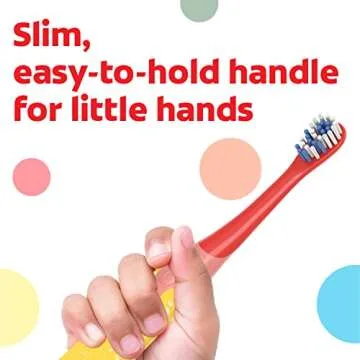 Colgate Kids Battery Powered Toothbrush, Kids Battery Toothbrush with Included AA Battery, Extra Soft Bristles, Flat-Laying Handle to Prevent Rolling, Pokemon Toothbrush, 1 Pack (Style May Vary)