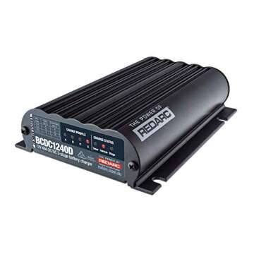 REDARC 40A in-Vehicle DC to DC Charger with MPPT — Dual Input for Solar & Alternator Charging, Gre...