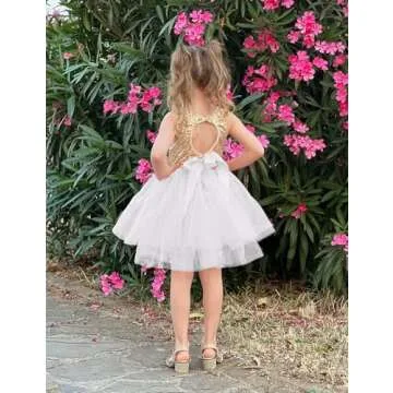 AGQT Toddler Dress for Flower Girls and Parties