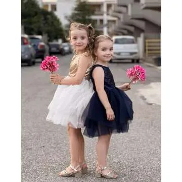AGQT Toddler Dress for Flower Girls and Parties