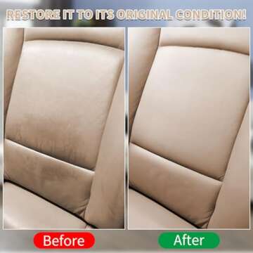 BSCPAM Beige Leather Recoloring Balm,Leather Couch Scratch/Stain Remover,Leather Repair kit for Vinyl Furniture and Car Interior,Leather Dye Paint for Scratched and Faded Leather Couches