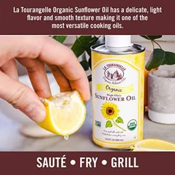 La Tourangelle Organic Sunflower Oil - High Heat Cooking Oil