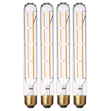 YFXRLIGHT Dimmable T10 LED 8W Warm White Edison Bulb