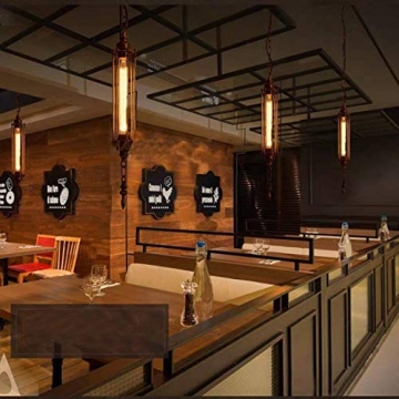 YFXRLIGHT Dimmable T10 LED 8W Warm White Edison Bulb