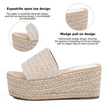 Stylish Erocalli Platform Slip On Sandals for Women