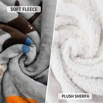 Catalonia Wearable Sherpa Blanket with Sleeves & Foot Pockets