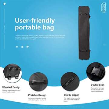 Homall 10X10 Ft Pop Up Canopy Ez Up Canopy Tent Commercial Instant Shelter Patio Sun Shade Canopies with Roller Bag, 4 Canopy Sand Bags (White)