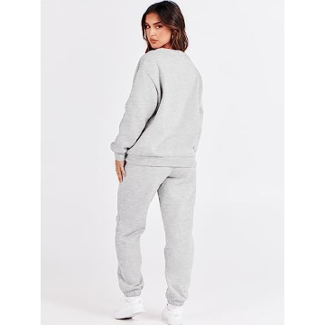 ANRABESS Women's Fall Lounge Set Sweatshirt Jogger Pants
