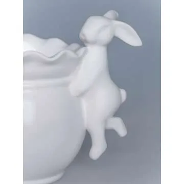 Vase Planter Dancing Rabbit for Easter Decor and Gifts