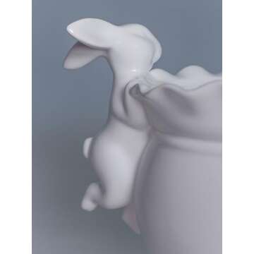 Vase Planter Dancing Rabbit for Easter Decor and Gifts
