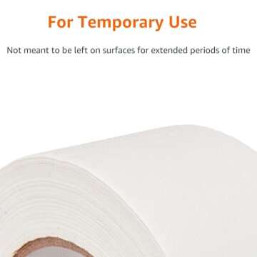 Amazon Basics No Residue, Non-Reflective Gaffers Tape - 2 Inch x 90 Feet, White