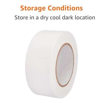 Amazon Basics No Residue, Non-Reflective Gaffers Tape - 2 Inch x 90 Feet, White