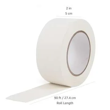Amazon Basics No Residue, Non-Reflective Gaffers Tape - 2 Inch x 90 Feet, White