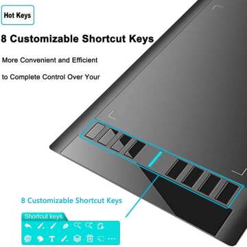 UGEE M708 Drawing Tablet with Passive Stylus 8192 Levels