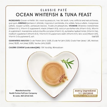 Purina Fancy Feast Seafood Classic Pate, Variety Pack of 30 Cans