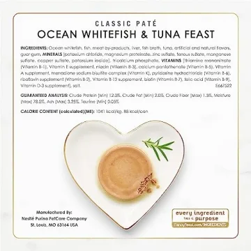 Purina Fancy Feast Seafood Classic Pate, Variety Pack of 30 Cans