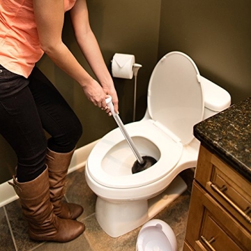 Kleen Freak Antibacterial Twister Plunger Caddy for Bathrooms