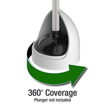 Kleen Freak Antibacterial Twister Plunger Caddy for Bathrooms