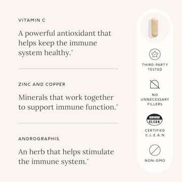 Care/of Immune Support Supplement - Immunity Vitamins and Vitamin Immune Support for Adults, C.L.E.A.N Non-GMO Immunity Supplement for Immune Defense and Immune Support- 30 Immune Vitamins