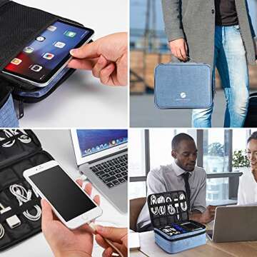 Travel Electronics Organizer for All Your Devices