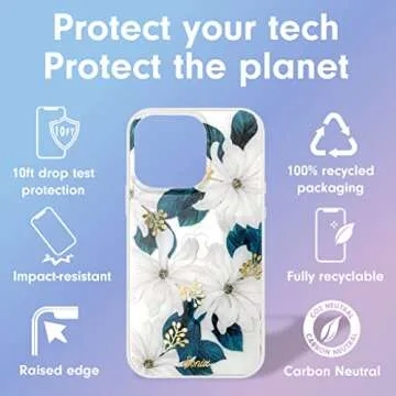 Sonix | Compatible with MagSafe iPhone 14 Pro Max Case Floral | 10ft Drop Tested | Delilah Flower